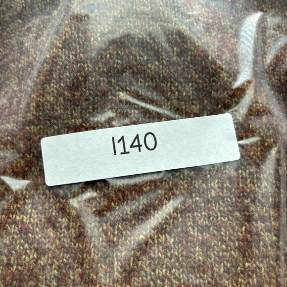 Woolrich Men Sweater Fisherman Preppy Crewneck Red Rock Heather Brown XL I140 - Picture 9 of 9